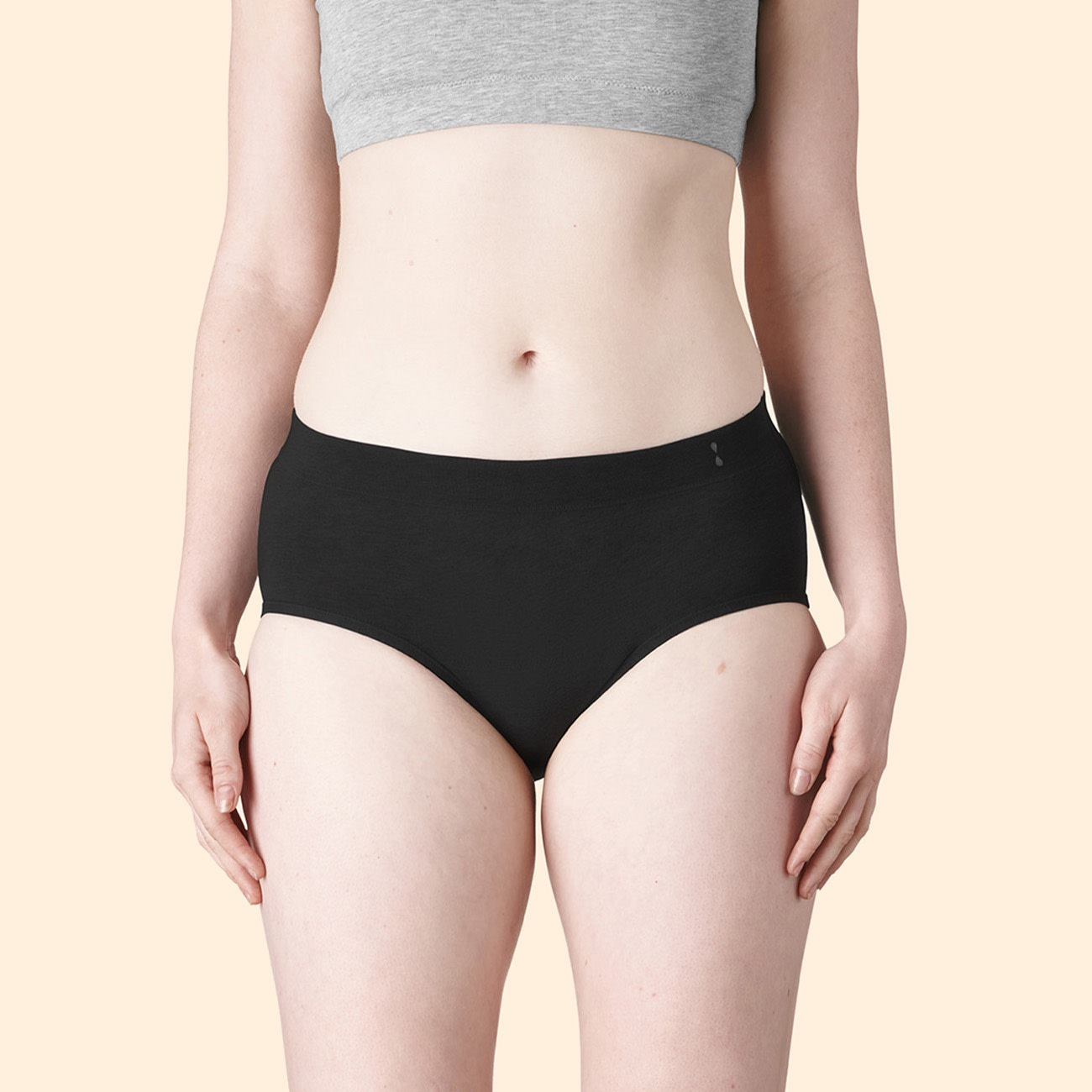 TFA Cotton-Brief Black Front