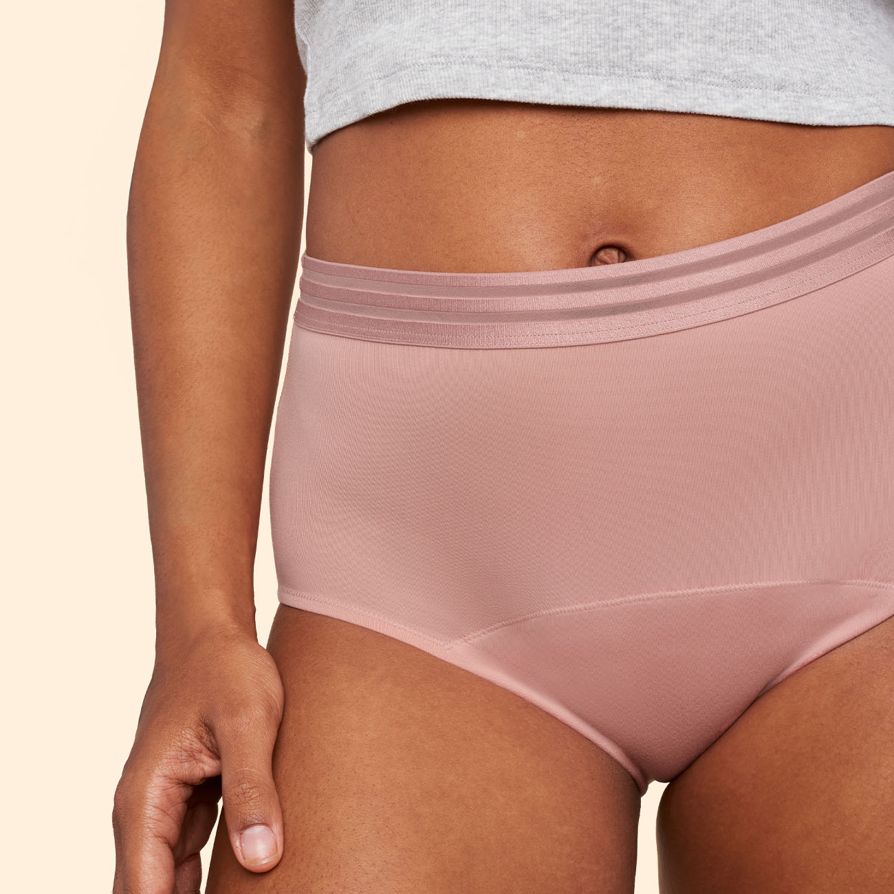 TFAL Basic-Hi-Waist Desert-Rose Detail