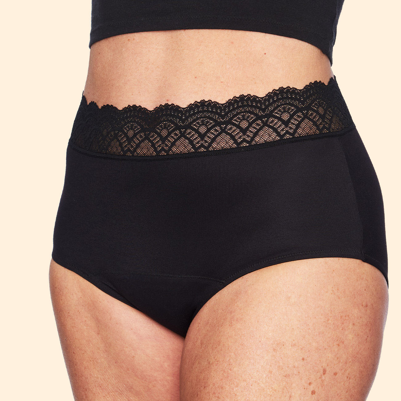 TFAL Lace-Hi-Waist Black Detail