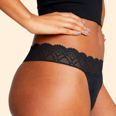 TFAL Thong Black Detail