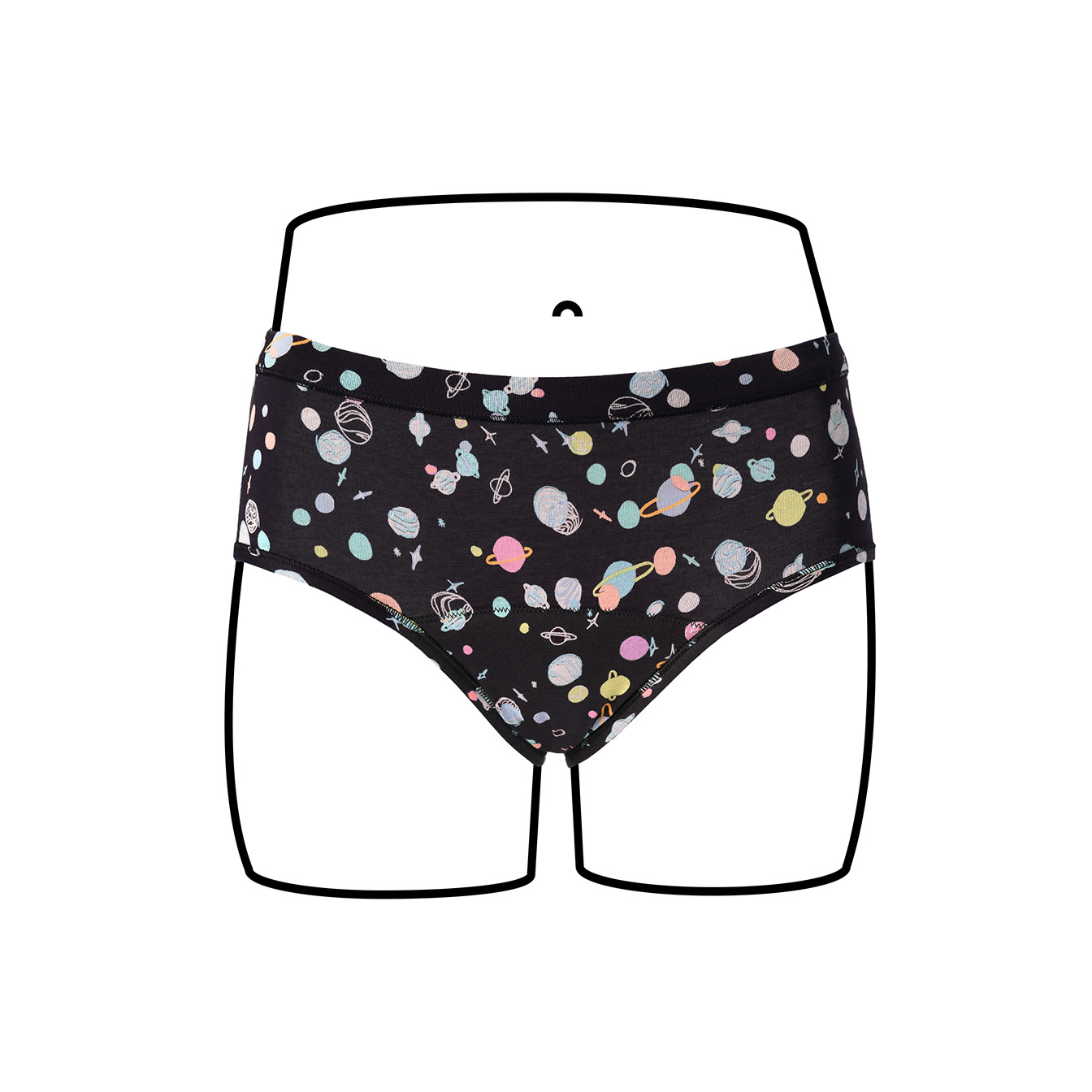 Thinx Teens - Brief - Galaxy - Front