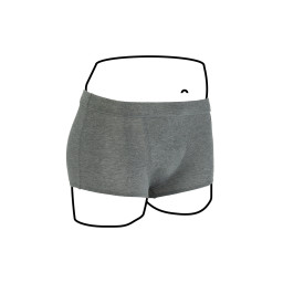 Thinx Teens - Shorty - Heather Grey - Side